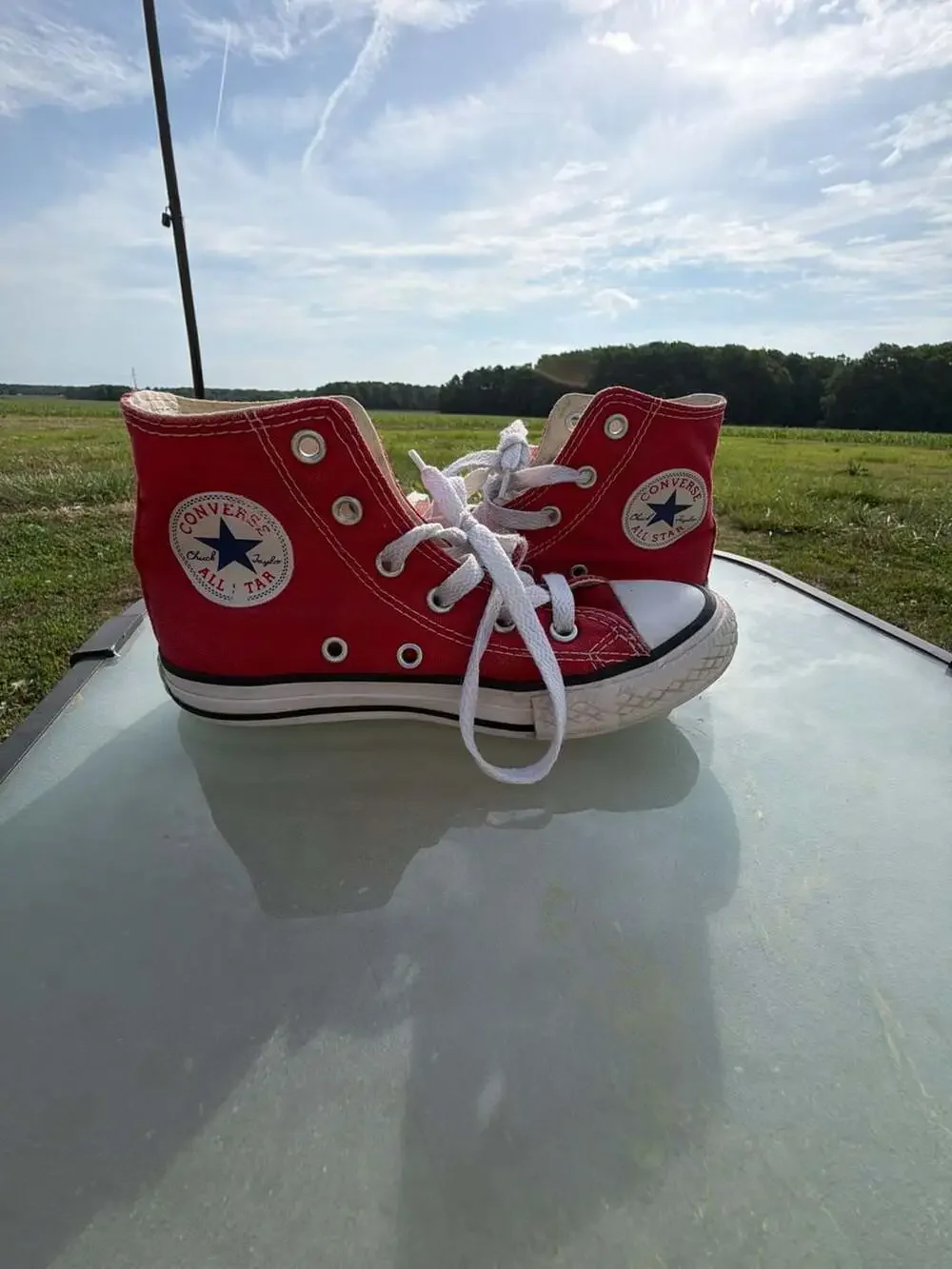 Converse Chuck Taylor All Star High Top Red Youth Size 13